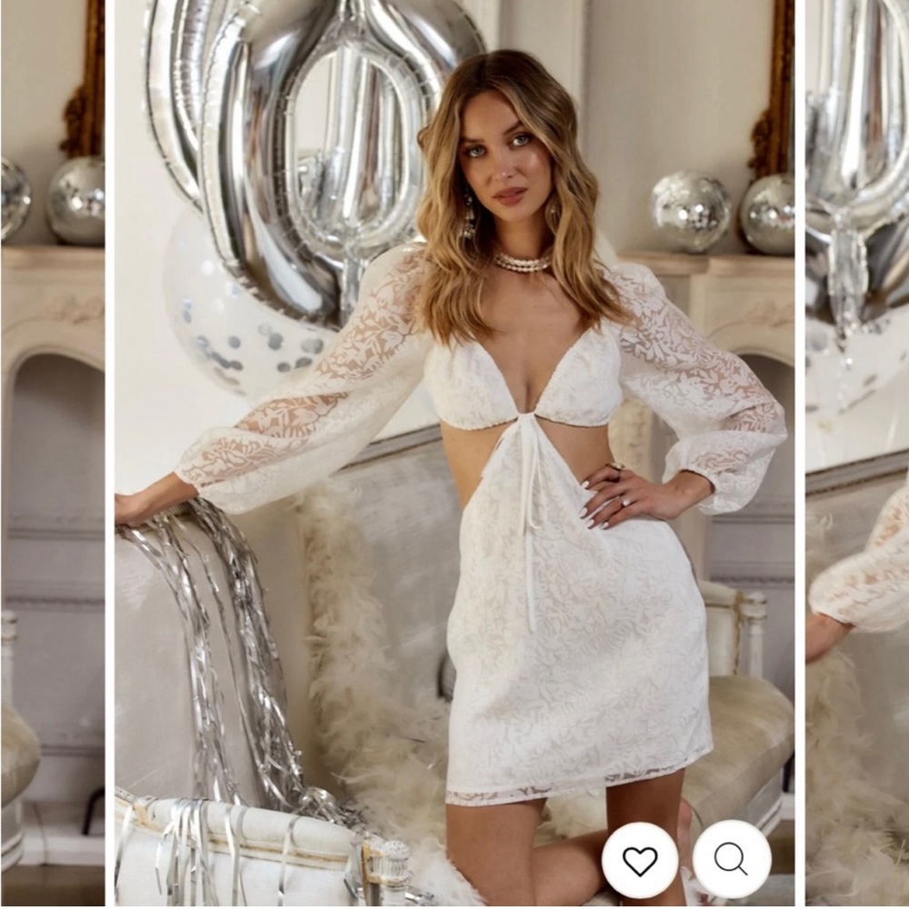 12th Tribe Small White Dress - NWT! Bachelorette or Bride Ready!